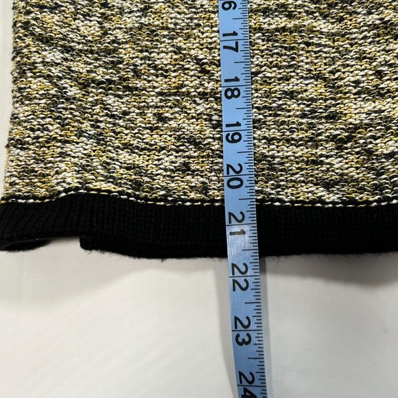 Evan Picone Petites Size PXL Open Cardigan Sweater Blazer Yellow Black - Picture 10 of 11